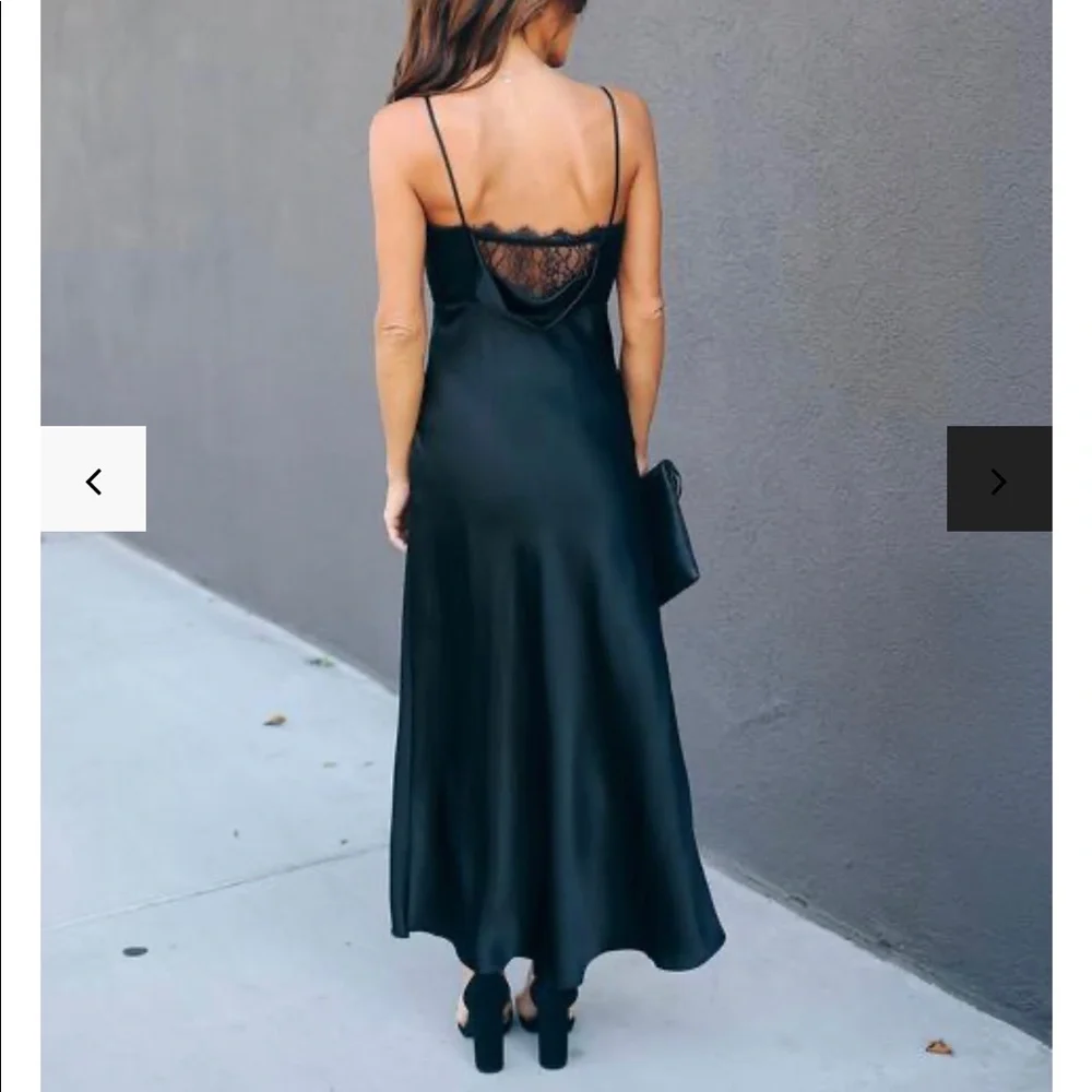 Vici Dolls Alistair Lace Satin Maxi dress - Picture 4 of 8